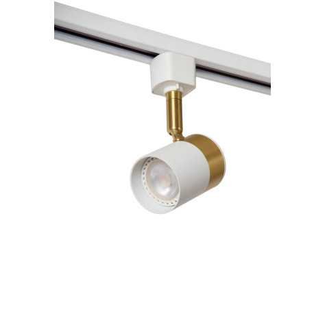 TRACK FLORIS Spot sur rail - Système de rail monophasé / Éclairage sur rail - 1xGU10 - Blanc(Extension)