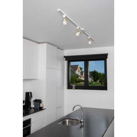 TRACK FLORIS Spot sur rail - Système de rail monophasé / Éclairage sur rail - 1xGU10 - Blanc(Extension)