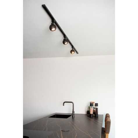 TRACK FAVORI Spot sur rail - Système de rail monophasé / Éclairage sur rail - 1xGU10 - Noir (Extension)