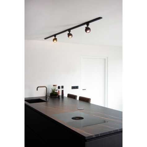 TRACK FAVORI Spot sur rail - Système de rail monophasé / Éclairage sur rail - 1xGU10 - Noir (Extension)