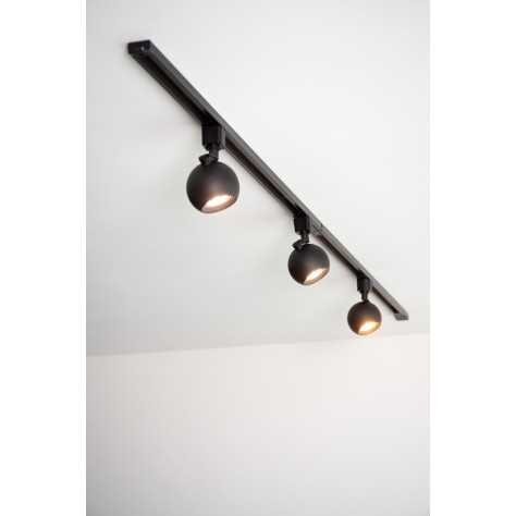 TRACK FAVORI Spot sur rail - Système de rail monophasé / Éclairage sur rail - 1xGU10 - Noir (Extension)