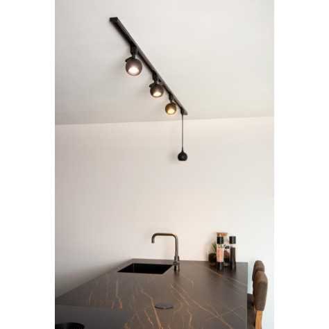 TRACK FAVORI Spot sur rail - Système de rail monophasé / Éclairage sur rail - 1xGU10 - Noir (Extension)