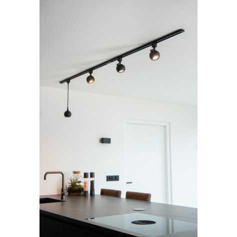 TRACK FAVORI Spot sur rail - Système de rail monophasé / Éclairage sur rail - 1xGU10 - Noir (Extension)