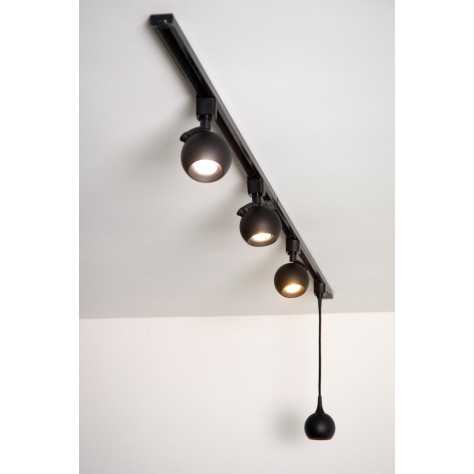 TRACK FAVORI Spot sur rail - Système de rail monophasé / Éclairage sur rail - 1xGU10 - Noir (Extension)