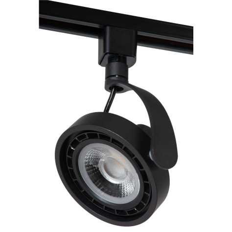 TRACK DORIAN Spot sur rail - Système de rail monophasé / Éclairage sur rail - 1xES111 - Noir (Extension)