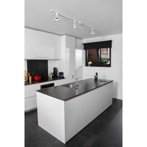 TRACK DORIAN Spot sur rail - Système de rail monophasé / Éclairage sur rail - 1xES111 - Blanc(Extension)