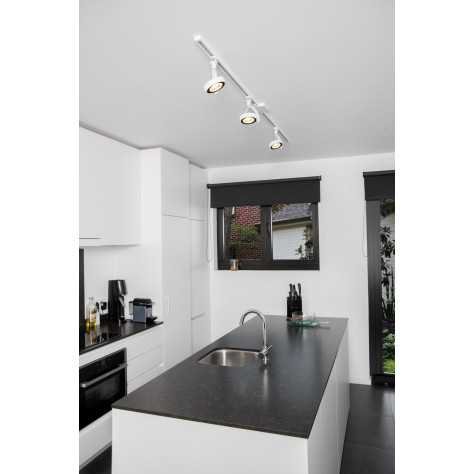 TRACK DORIAN Spot sur rail - Système de rail monophasé / Éclairage sur rail - 1xES111 - Blanc(Extension)