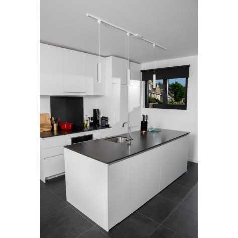 TRACK FLORIS Suspension - Système de rail monophasé / Éclairage sur rail - 1xGU10 - blanc(Extension)