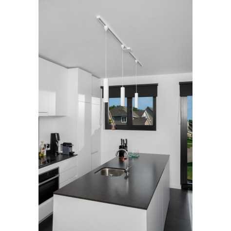 TRACK FLORIS Suspension - Système de rail monophasé / Éclairage sur rail - 1xGU10 - blanc(Extension)