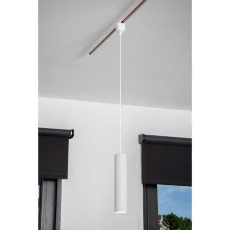 TRACK FLORIS Suspension - Système de rail monophasé / Éclairage sur rail - 1xGU10 - blanc(Extension)
