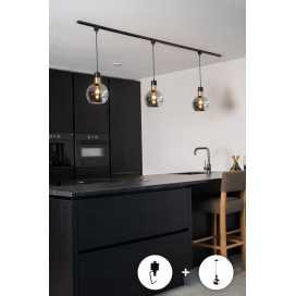 TRACK Adaptateur de suspension - Système de rail monophasé / Éclairage sur rail - Noir (Extension) 2