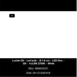 TRACK TYCHO Spot sur rail - Système de rail monophasé / Éclairage sur rail - 1xG9 - Smoke(Extension) 2