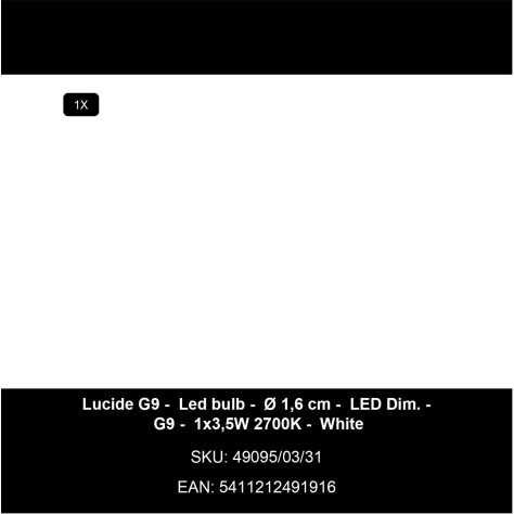 TRACK TYCHO Spot sur rail - Système de rail monophasé / Éclairage sur rail - 1xG9 - Smoke(Extension)