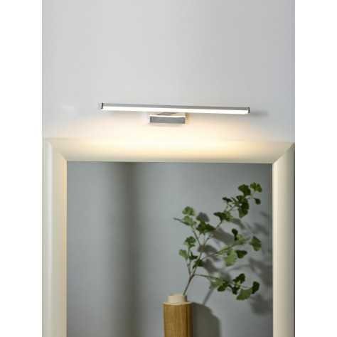 ONNO - Miroir lumineux Salle de bains - LED - 1x8W 3000K - IP44 - Chrome Dépoli