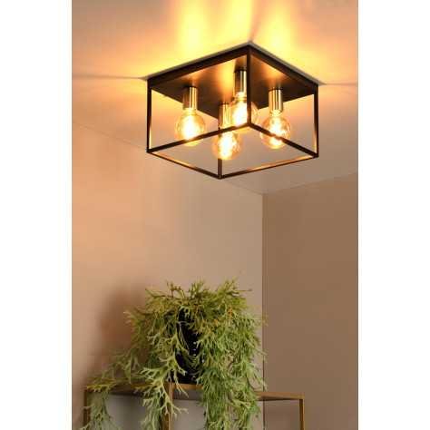 RUBEN - Plafonnier - 4xE27 - Noir