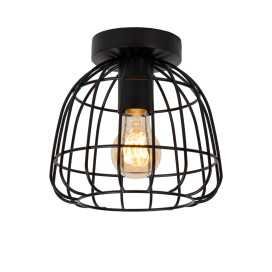 FILOX - Plafonnier - Ø 20 cm - 1xE27 - Noir