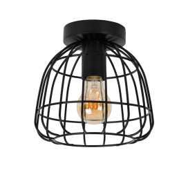 FILOX - Plafonnier - Ø 20 cm - 1xE27 - Noir 2