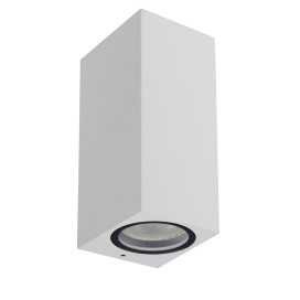 ZARO - Spot mural / Applique mural Intérieur/Extérieur - 2xGU10 - IP44 - Blanc 2