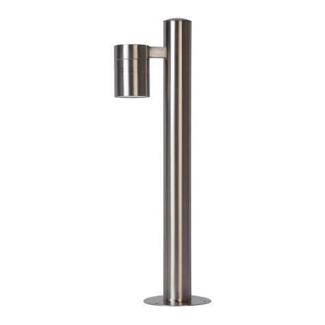 ARNE-LED - Borne extérieur - Ø 6,3 cm - LED - GU10 - 1x5W 2700K - IP44 - Chrome Dépoli