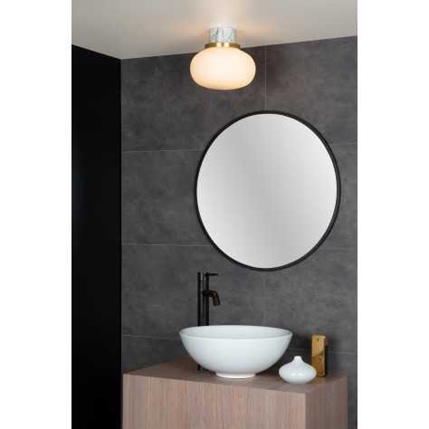 LORENA - Plafonnier Salle de bains - Ø 23 cm - 1xE27 - IP44 - Opalin