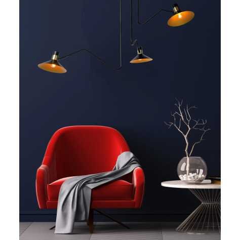 PEPIJN - Plafonnier - Ø 108 cm - 3xE14 - Noir