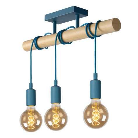 POLA - Plafonnier Chambres d'enfant - 3xE27 - Bleu