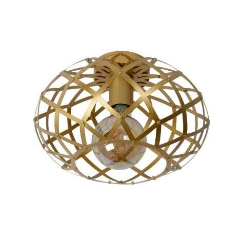 WOLFRAM - Plafonnier - Ø 30 cm - 1xE27 - Or Mat / Laiton