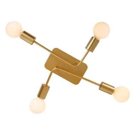 LESTER - Plafonnier - 4xE27 - Or Mat / Laiton