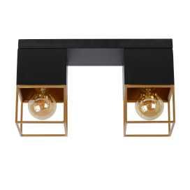 RIXT - Plafonnier - 2xE27 - Noir 2