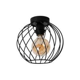 DANZA - Plafonnier - Ø 25 cm - 1xE27 - Noir 2