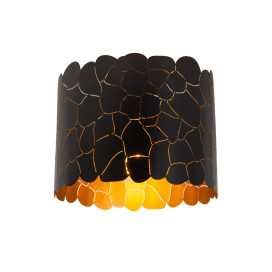 ALMELO - Plafonnier - Ø 25,5 cm - 1xE27 - Noir