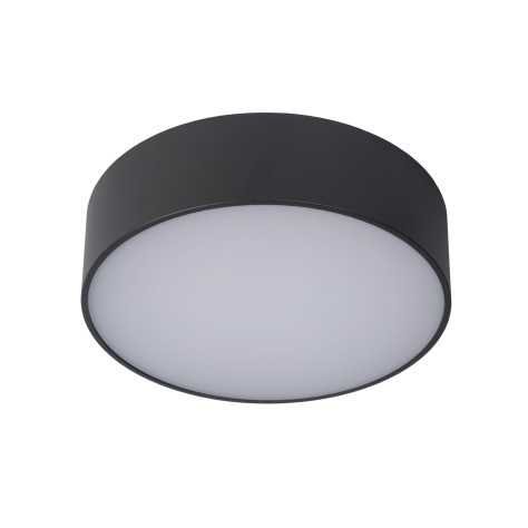 ROXANE - Plafonnier Salle de bains - Ø 25 cm - LED - 1x10W 2700K - IP65 - Anthracite