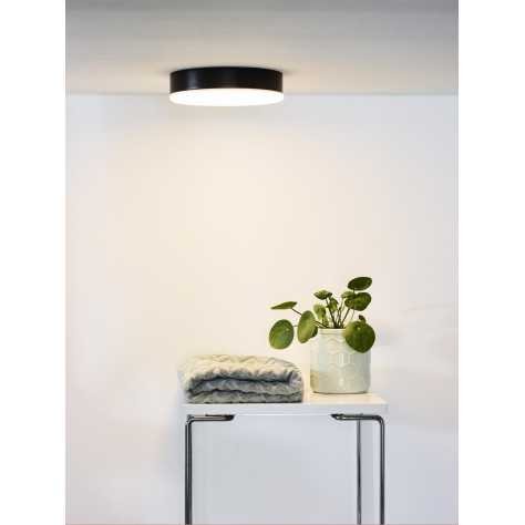 CERES-LED - Plafonnier Salle de bains - Ø 21,5 cm - LED Dim. - 1x30W 3000K - IP44 - Noir