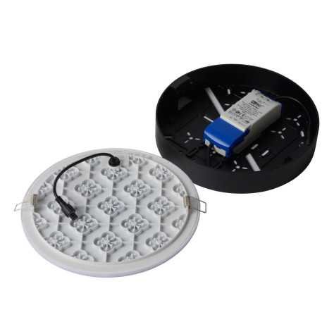 CERES-LED - Plafonnier Salle de bains - Ø 21,5 cm - LED Dim. - 1x30W 3000K - IP44 - Noir