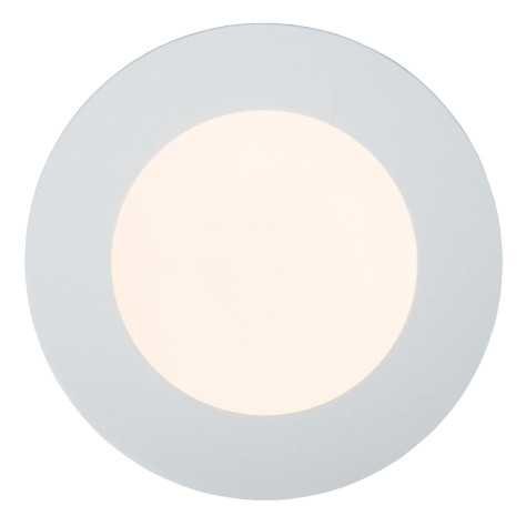 BRICE-LED - Plafonnier Salle de bains - Ø 11,7 cm - LED Dim. - 1x8W 3000K - IP44 - Blanc
