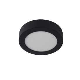 BRICE-LED - Plafonnier Salle de bains - Ø 18 cm - LED Dim. - 1x12W 3000K - IP44 - Noir 2