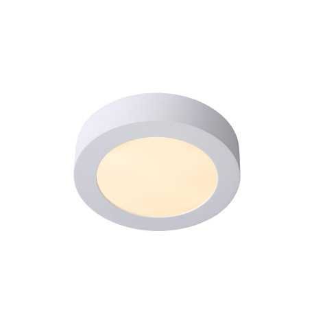 BRICE-LED - Plafonnier Salle de bains - Ø 18 cm - LED Dim. - 1x12W 3000K - IP44 - Blanc