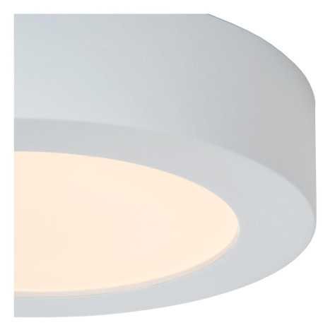 BRICE-LED - Plafonnier Salle de bains - Ø 18 cm - LED Dim. - 1x12W 3000K - IP44 - Blanc