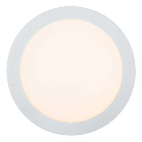 BRICE-LED - Plafonnier Salle de bains - Ø 24 cm - LED Dim. - 1x15W 3000K - IP44 - Blanc
