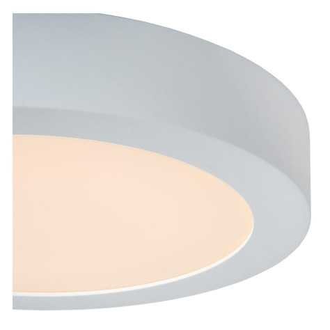 BRICE-LED - Plafonnier Salle de bains - Ø 24 cm - LED Dim. - 1x15W 3000K - IP44 - Blanc
