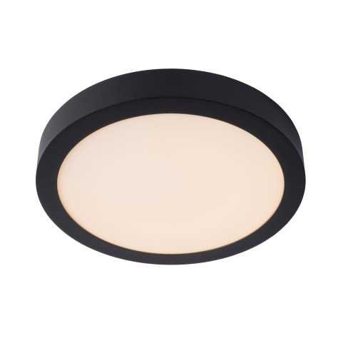 BRICE-LED - Plafonnier Salle de bains - Ø 30 cm - LED Dim. - 1x30W 3000K - IP44 - Noir