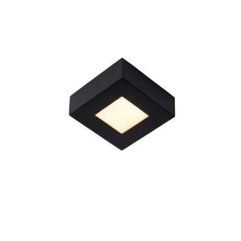 BRICE-LED - Plafonnier Salle de bains - LED Dim. - 1x8W 3000K - IP44 - Noir