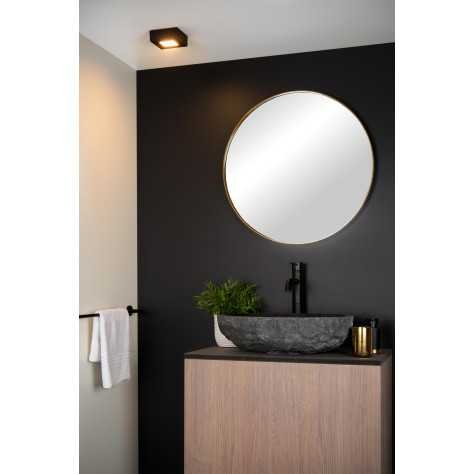 BRICE-LED - Plafonnier Salle de bains - LED Dim. - 1x8W 3000K - IP44 - Noir
