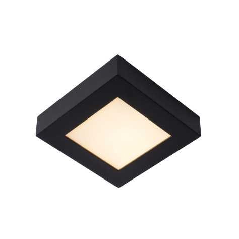 BRICE-LED - Plafonnier Salle de bains - LED Dim. - 1x15W 3000K - IP44 - Noir