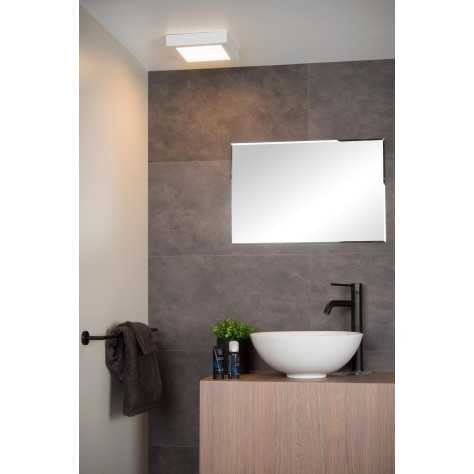 BRICE-LED - Plafonnier Salle de bains - LED Dim. - 1x22W 3000K - IP44 - Blanc