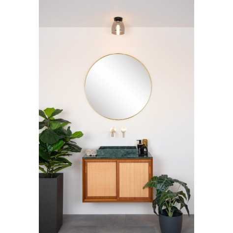 TYLER - Plafonnier Salle de bains - Ø 16,1 cm - 1xG9 - IP44 - Noir