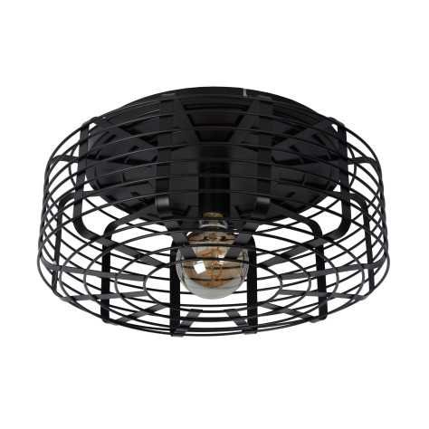 MELOPEE - Plafonnier - Ø 45 cm - 1xE27 - Noir