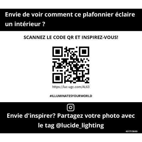 JUDI - Plafonnier - Ø 30,5 cm - 1xE27 - Fumé