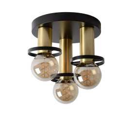 ANAKA - Plafonnier - Ø 30 cm - 3xE27 - Noir 2