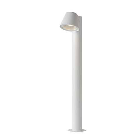 DINGO-LED - Borne extérieur - LED Dim. - GU10 - 1x5W 3000K - IP44 - Blanc